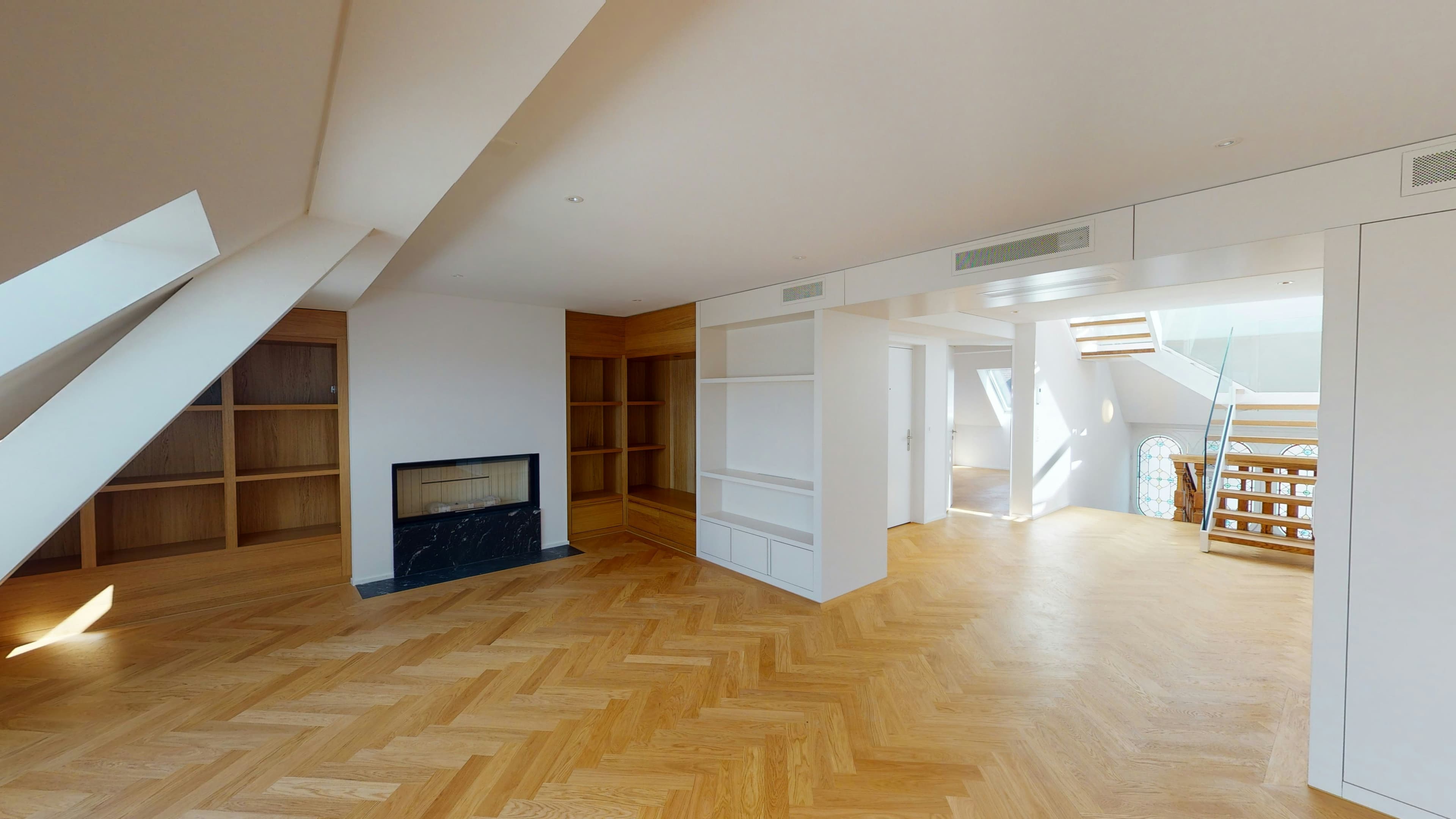 Porcelain wood-look floor tile