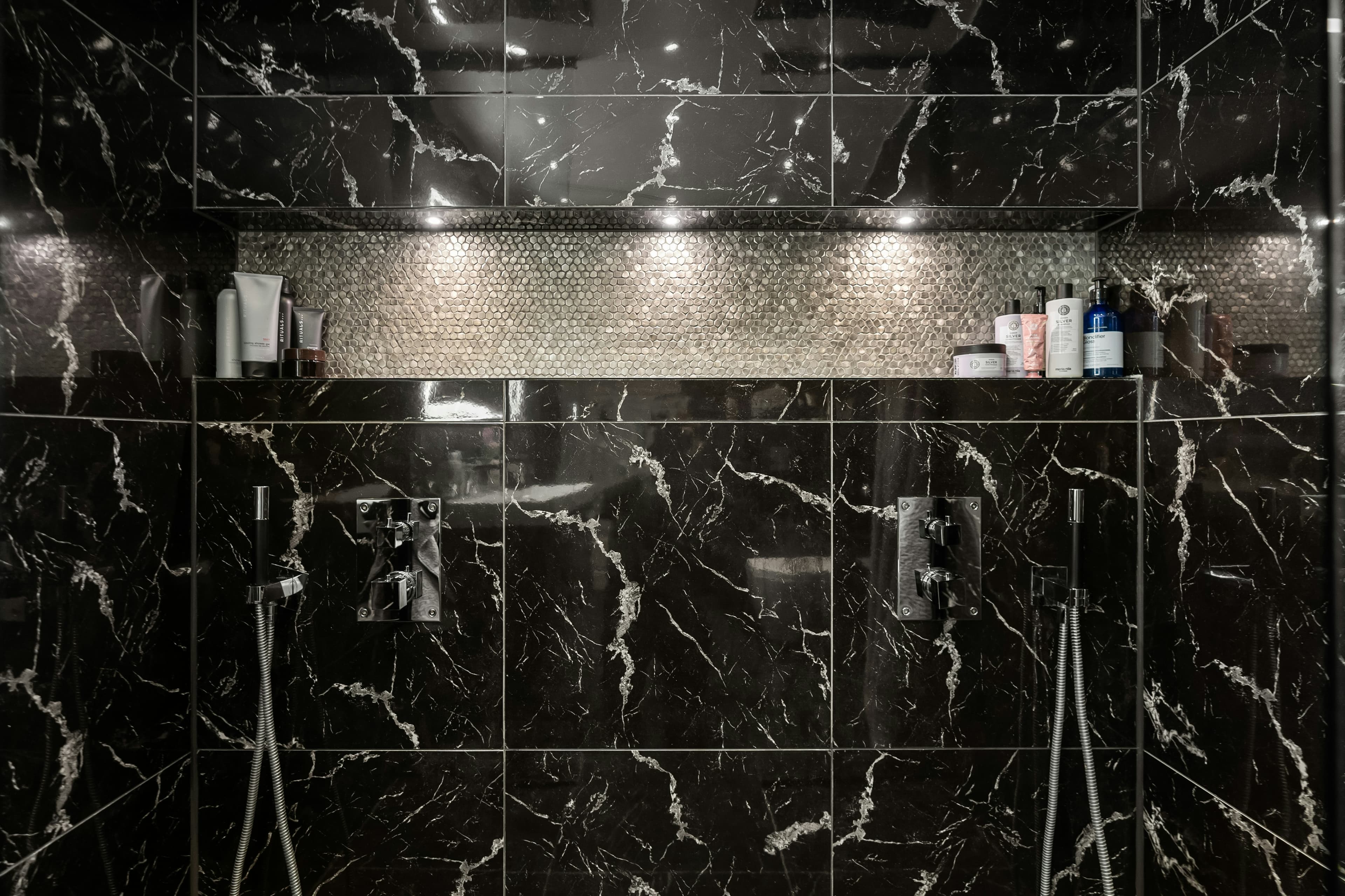 Luxury tile installation in Granite Bay home
